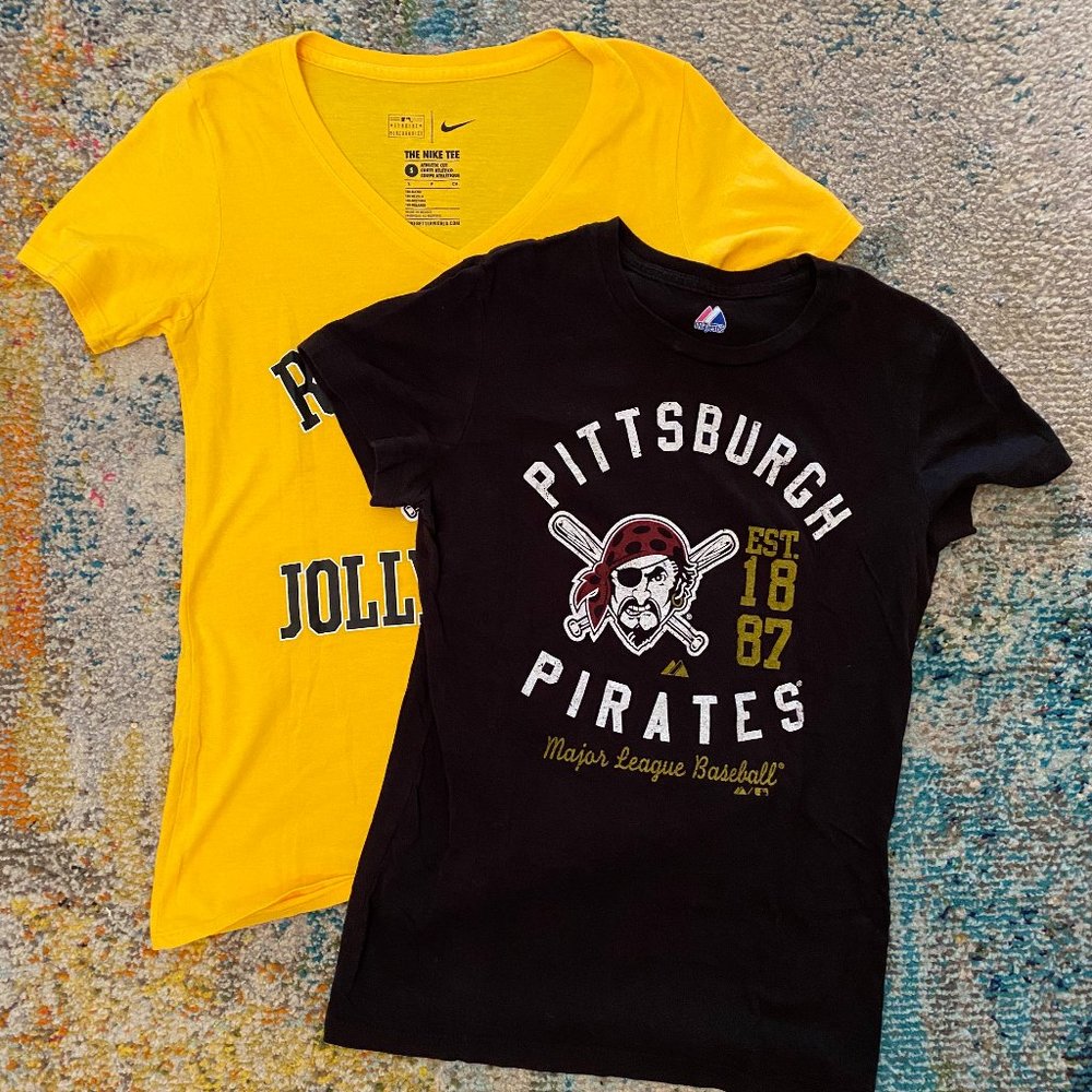 2 Pack! Pittsburgh Pirates Fitted Tees (Womens)